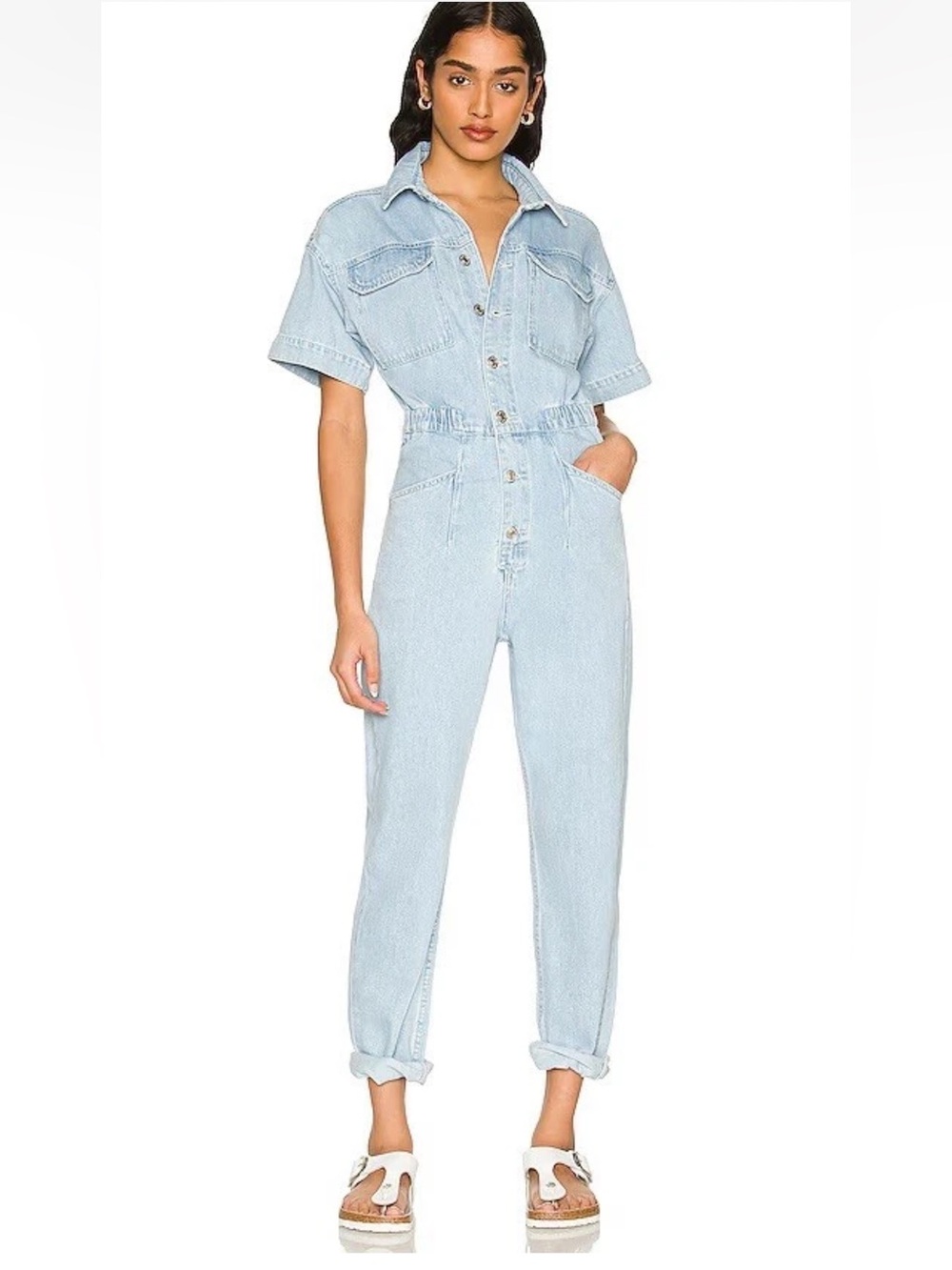 FREE PEOPLE × We The Free Marci Denim Jumpsuit